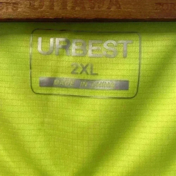 Urbest 2XL Bright Lime Green/Yellow Plus Size Women's Athletic Tank Top Run Lift - Picture 4 of 5